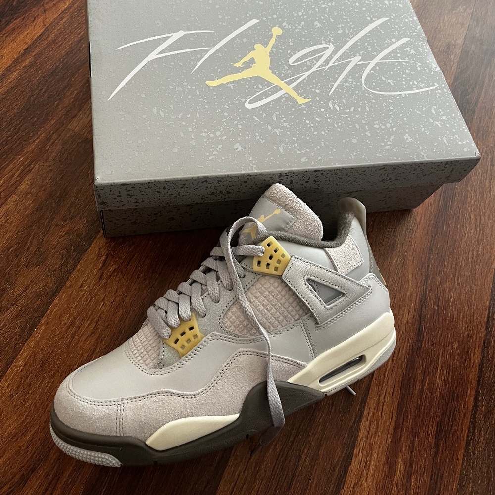 nike air jordan 4 retro photon dust grey   Men’s 8.5, Wo